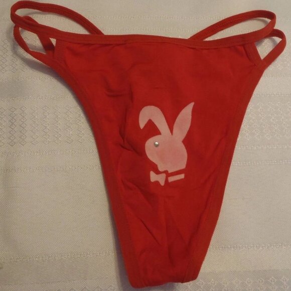 WOMENS Bunny Thong Choice Color Black Red Pink One Size Small Up To 32" NWOT - Picture 8 of 15